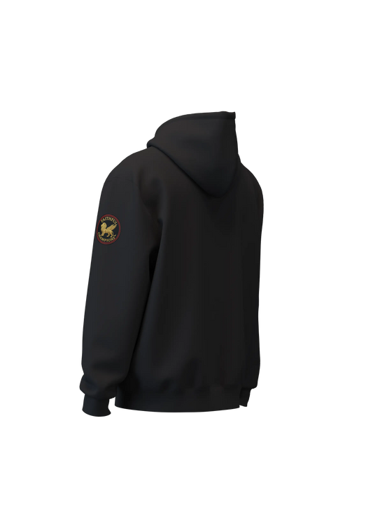 Empower Men's Hoodie - Stealth Black FAITHFUL CHAMPIONS GLOBAL