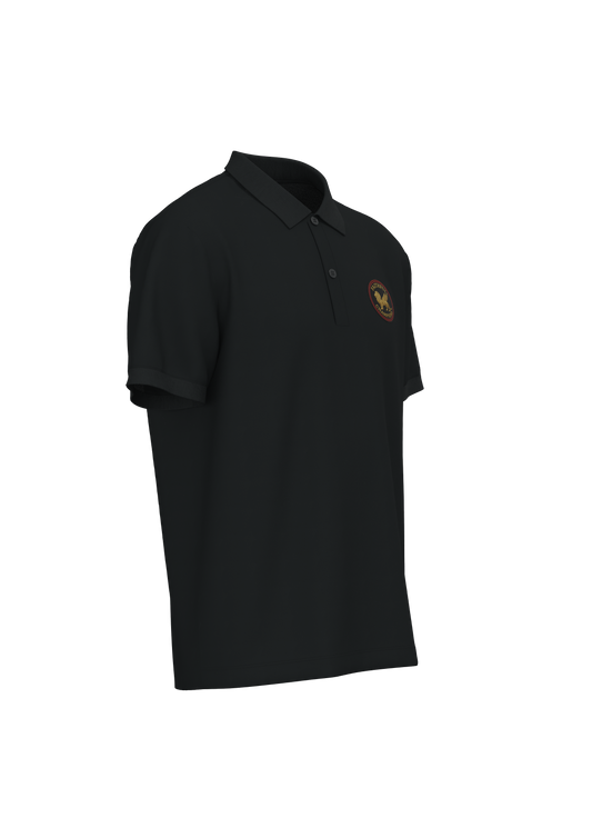 Victory Men's Polo- Black FAITHFUL CHAMPIONS GLOBAL