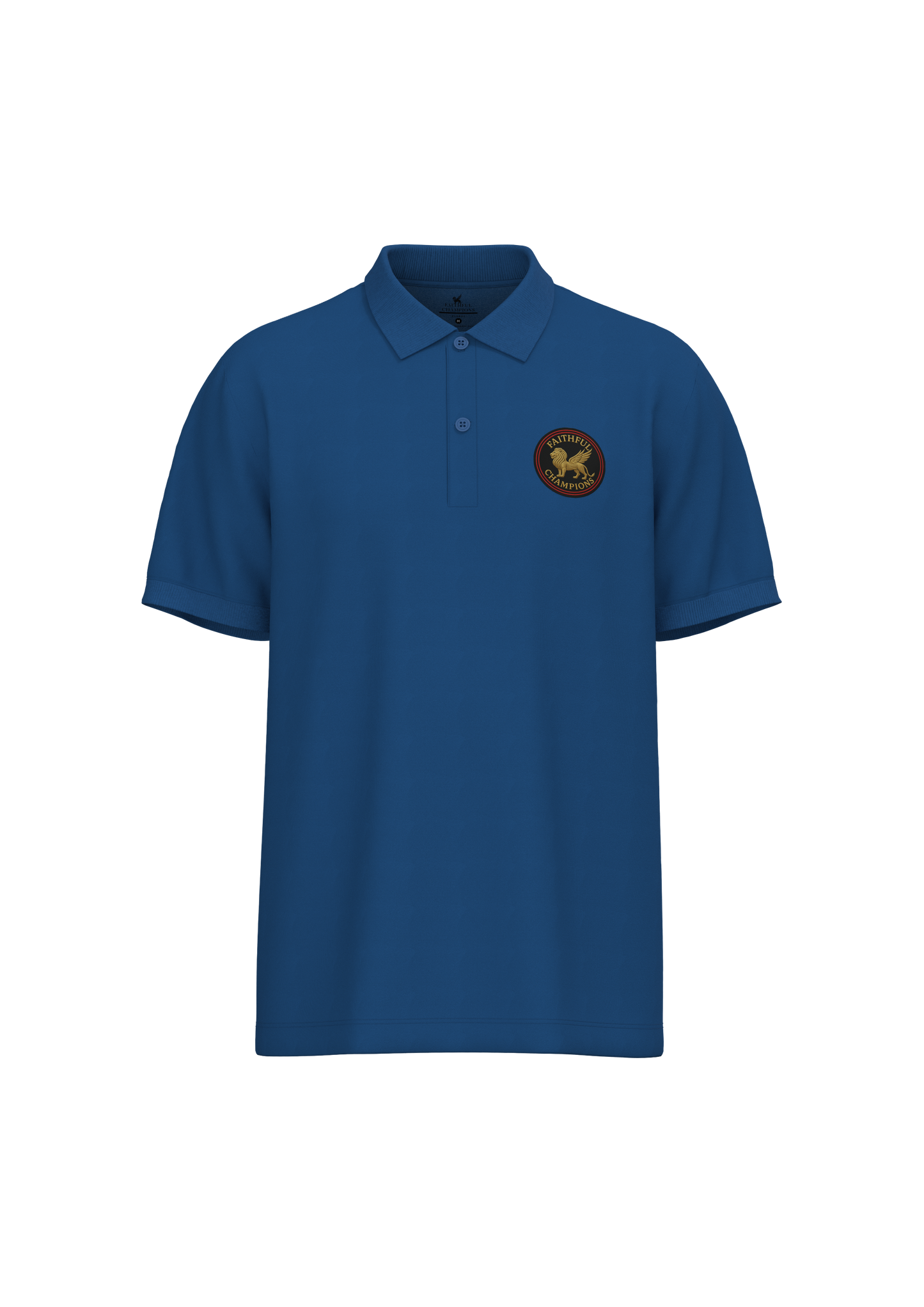 Victory Men's Polo- Power Royal Product FAITHFUL CHAMPIONS GLOBAL