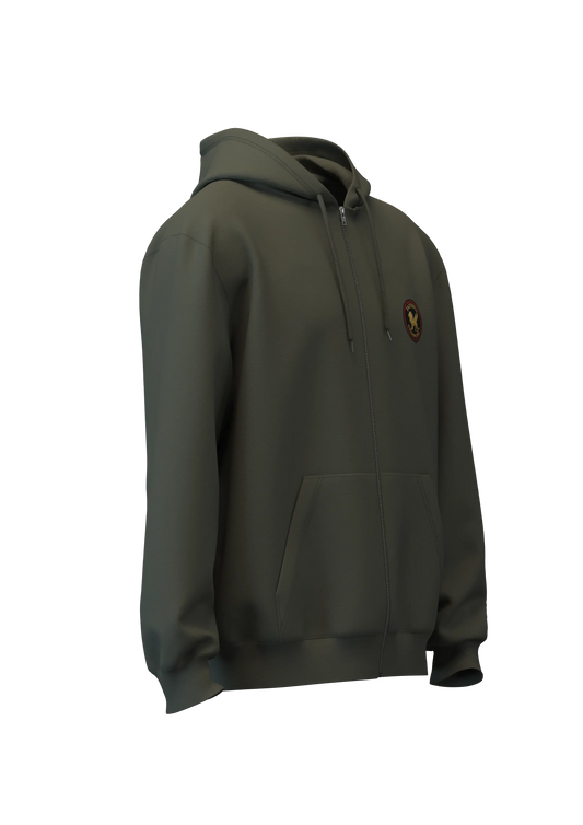 Apex zip front hoodie- Ranger Green FAITHFUL CHAMPIONS GLOBAL