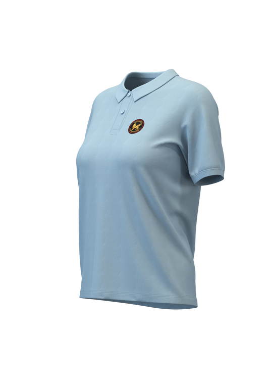 Victory Women's Polo- Horizon Blue FAITHFUL CHAMPIONS GLOBAL