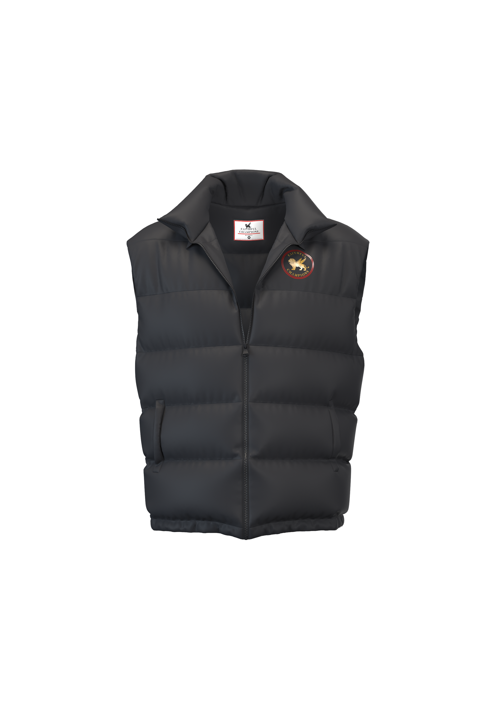 Summit Hooded Puffer Vest Product FAITHFUL CHAMPIONS GLOBAL