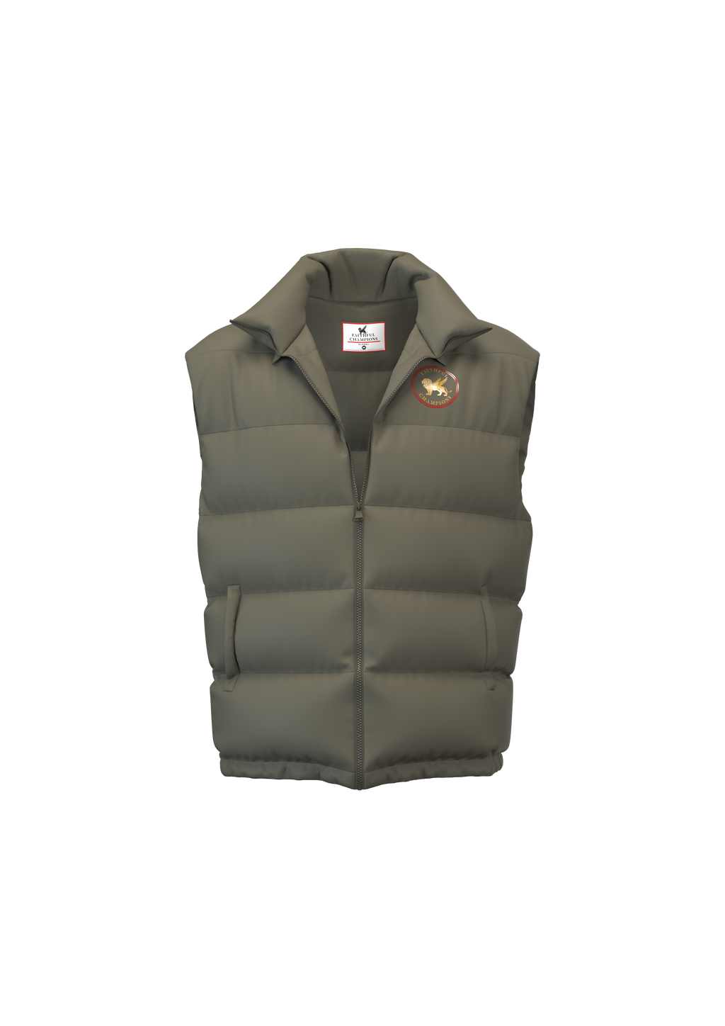 Summit Hooded Puffer Vest Product FAITHFUL CHAMPIONS GLOBAL