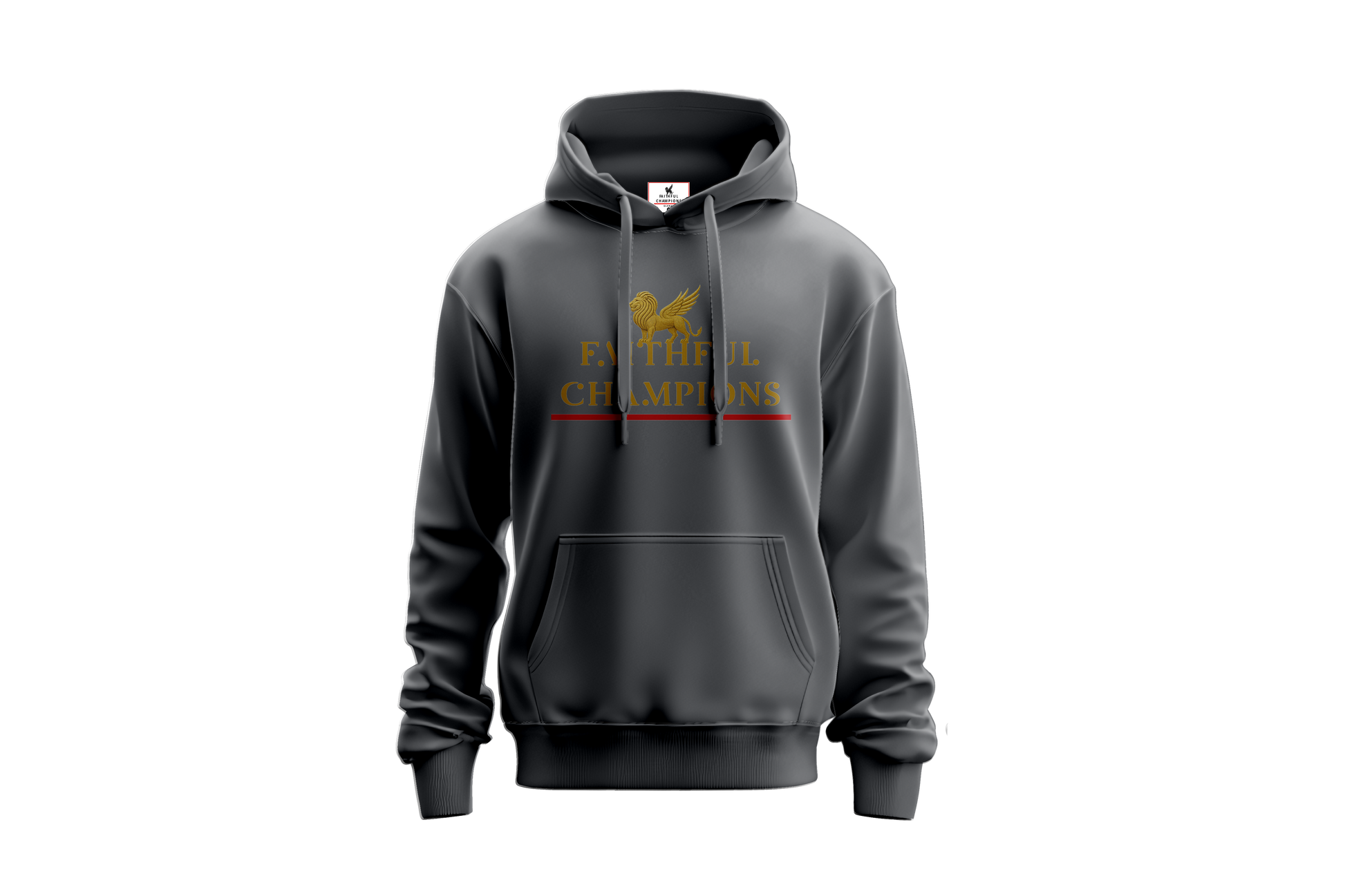 Legacy Mens Pull Over Hoodie - Slate Heather Grey FAITHFUL CHAMPIONS GLOBAL