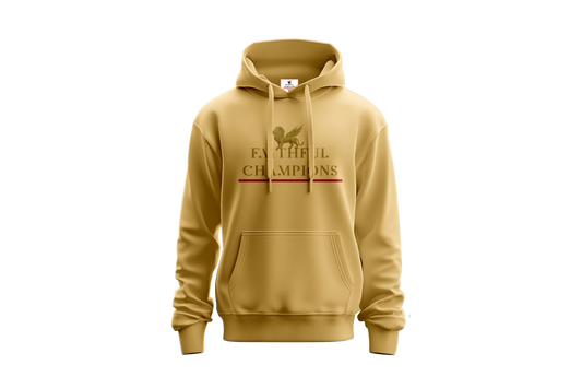 Legacy Mens Pull Over Hoodie - Momentum Gold FAITHFUL CHAMPIONS GLOBAL