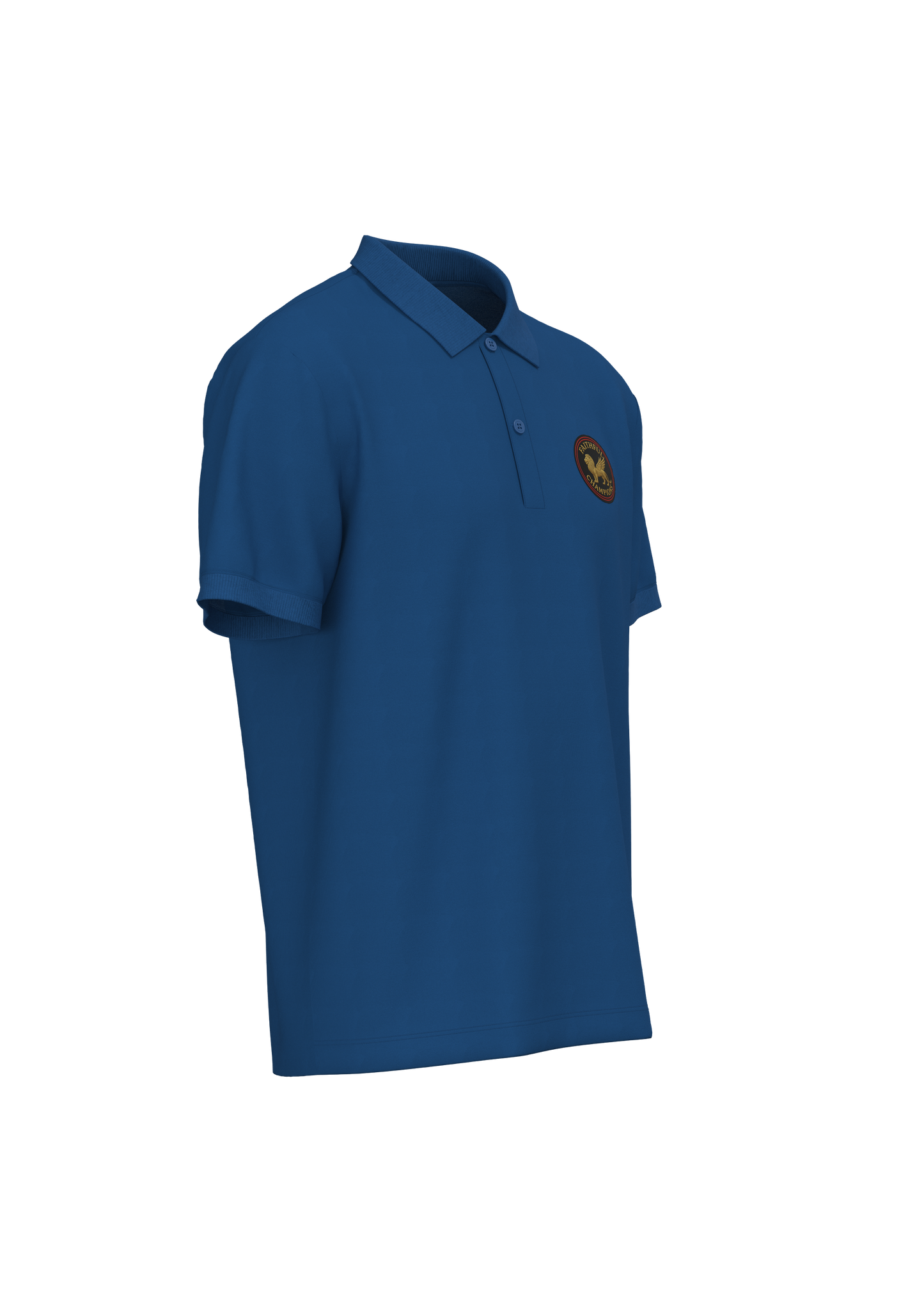 Victory Men's Polo- Power Royal Product FAITHFUL CHAMPIONS GLOBAL