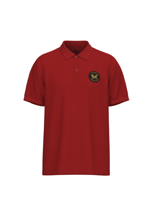 Victory Men's Polo-Game Day Red FAITHFUL CHAMPIONS GLOBAL