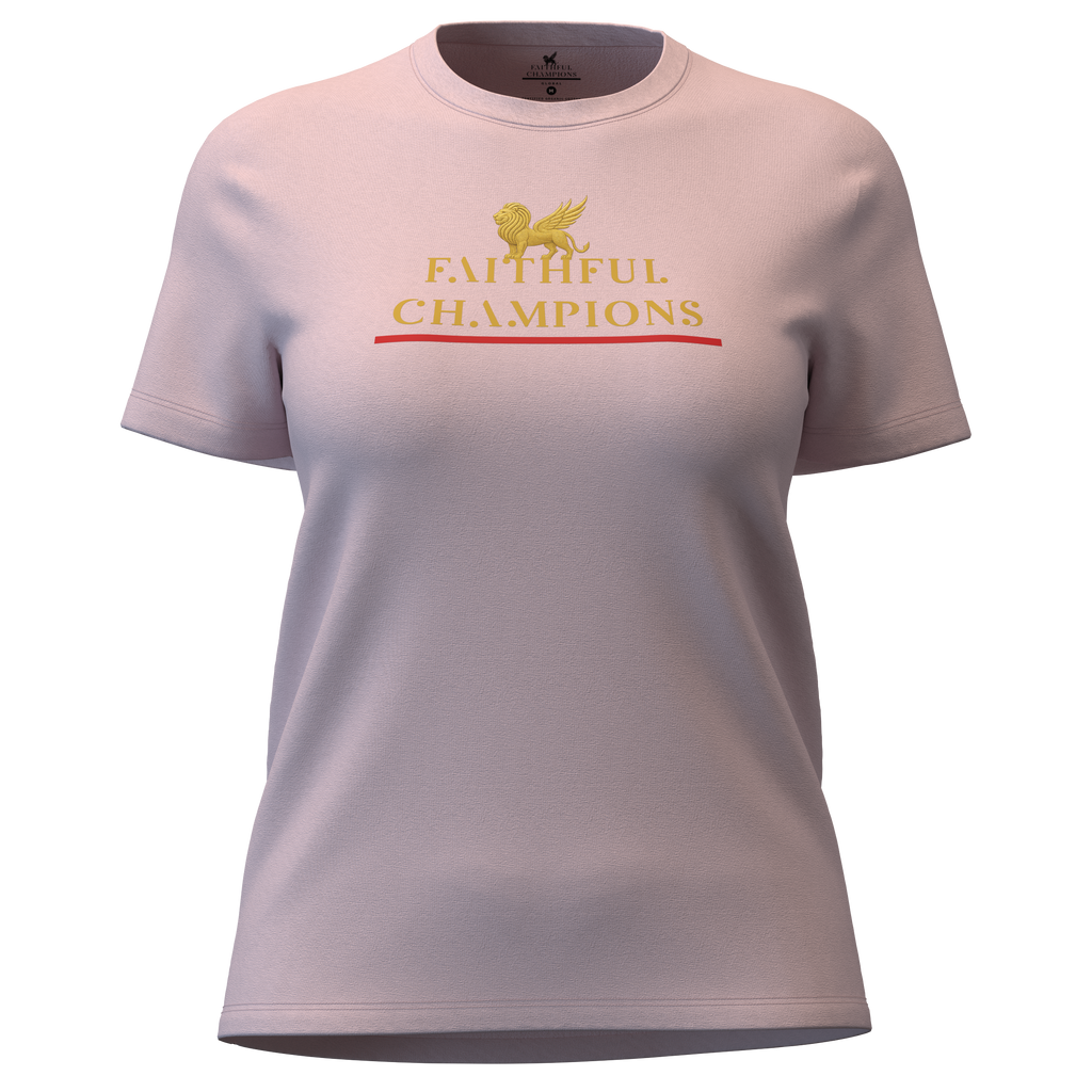 Trophy Women's Crew- Tee Lilac FAITHFUL CHAMPIONS GLOBAL