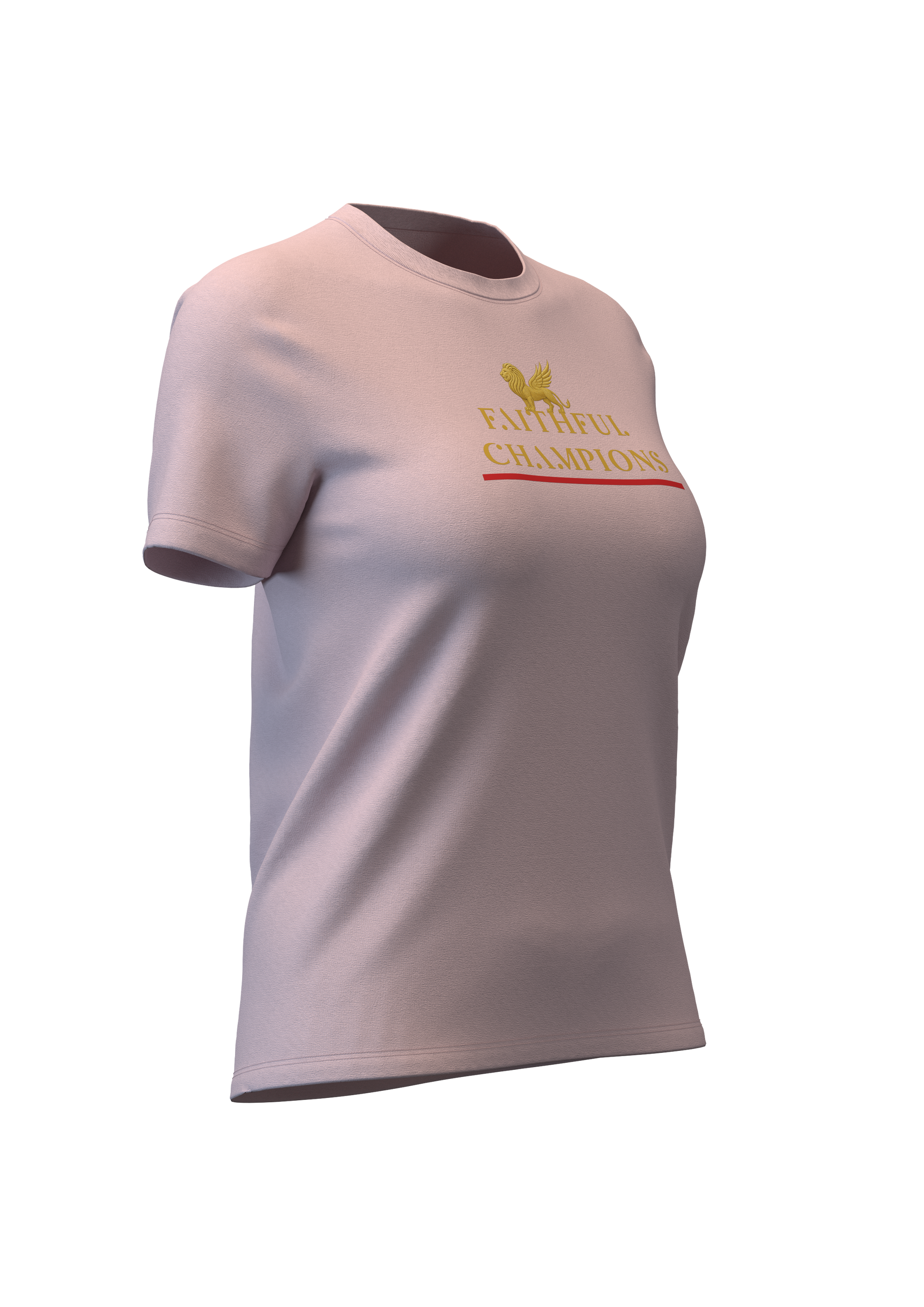 Trophy Women's Crew- Tee Lilac FAITHFUL CHAMPIONS GLOBAL