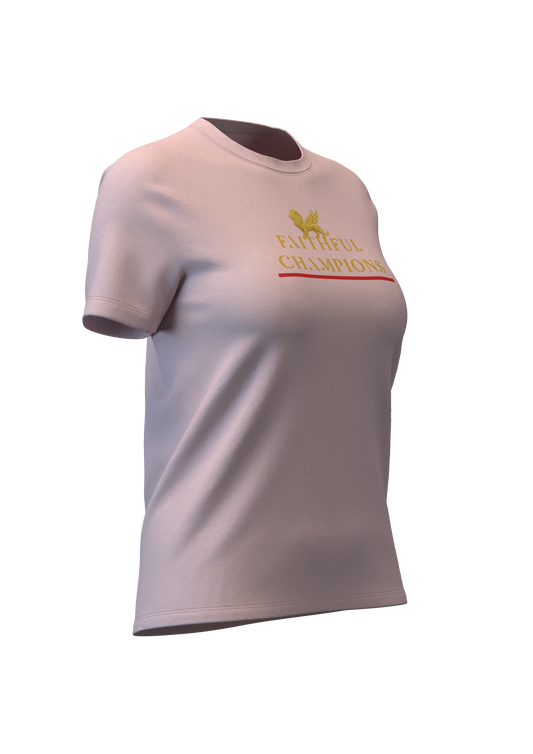 Trophy Women's Crew- Tee Lilac FAITHFUL CHAMPIONS GLOBAL