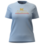 Trophy Women's Crew- Blue Tee FAITHFUL CHAMPIONS GLOBAL