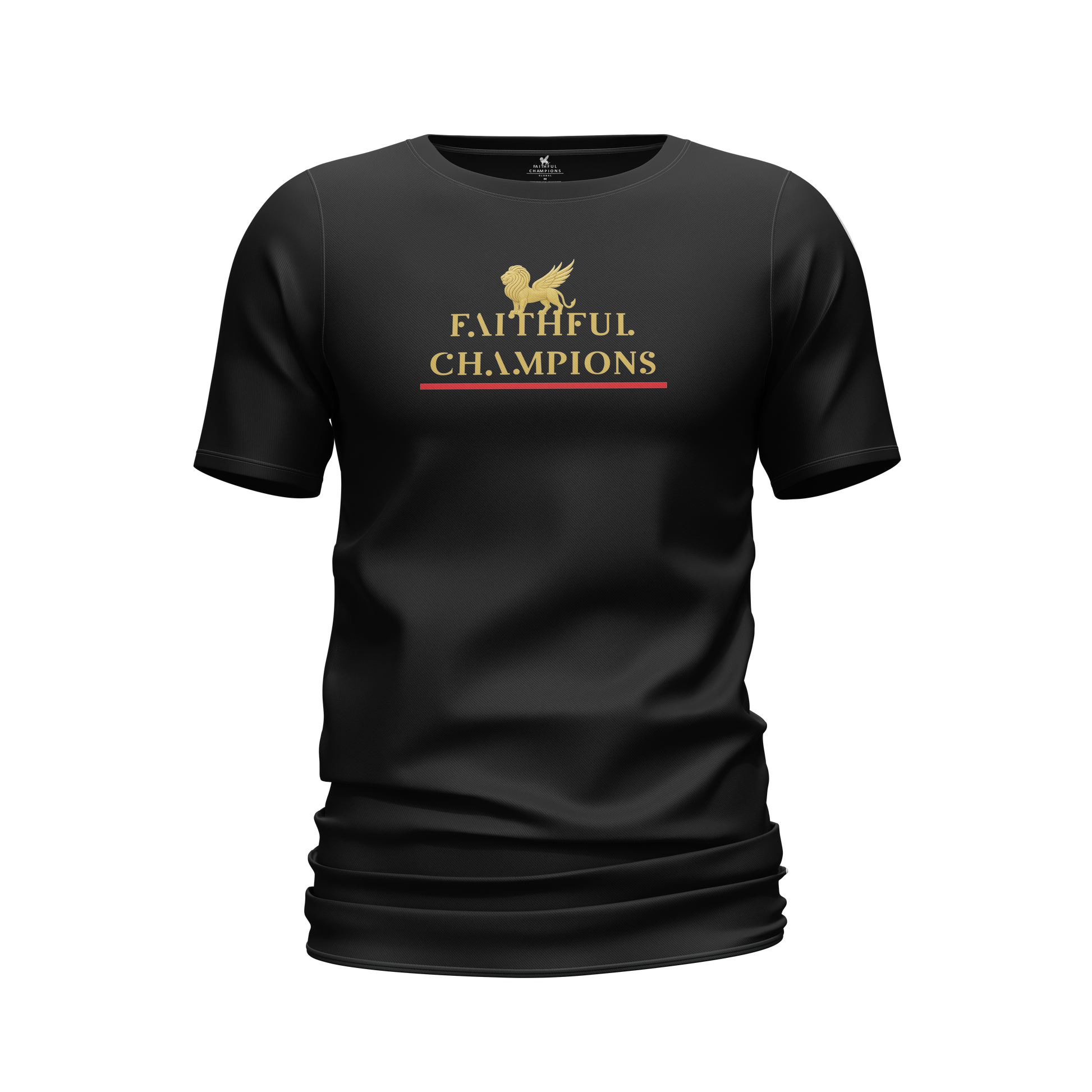 Momentus Women's Crew Neck - Victory Gold Tee FAITHFUL CHAMPIONS GLOBAL