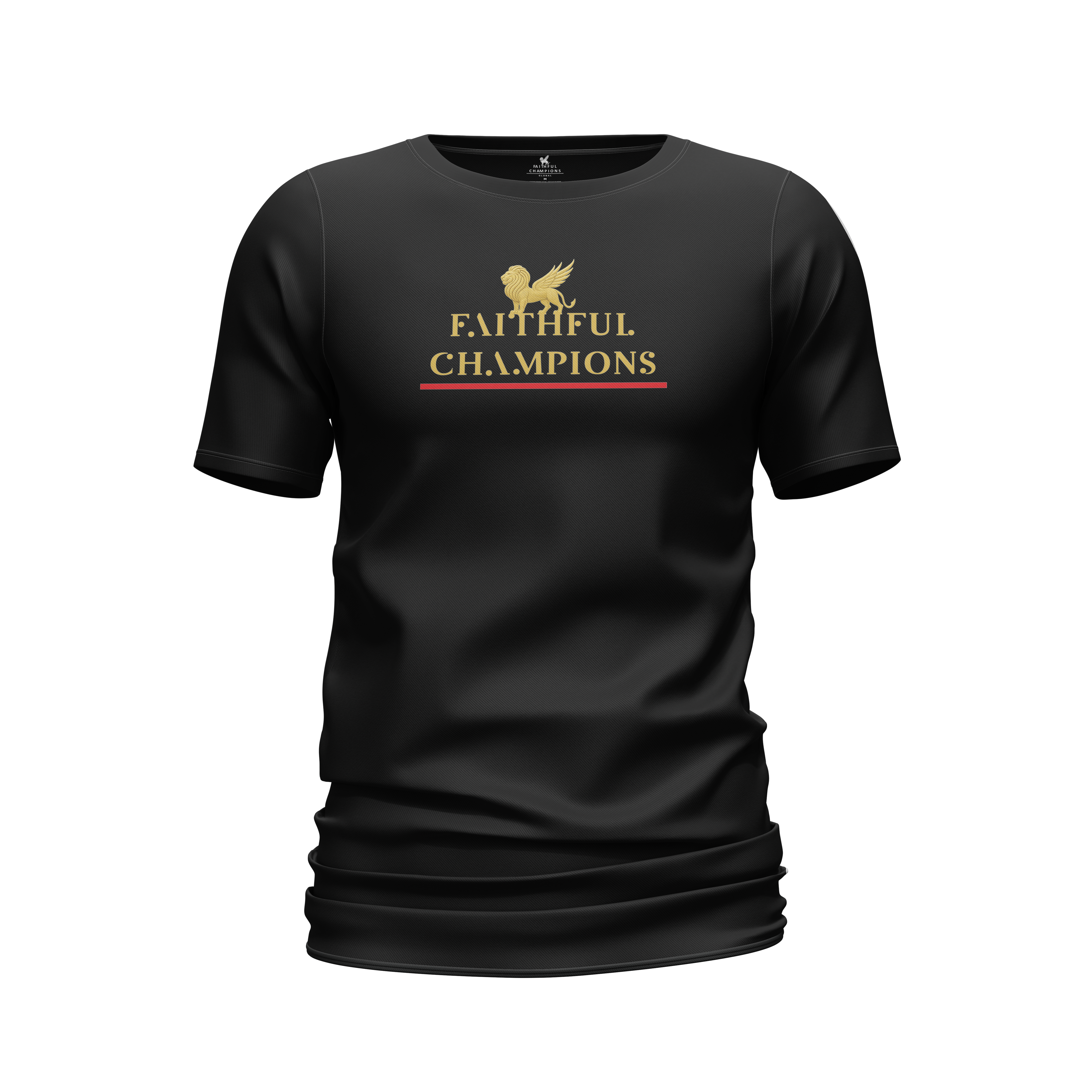 Momentus Women's Crew Neck - Victory Gold Tee FAITHFUL CHAMPIONS GLOBAL