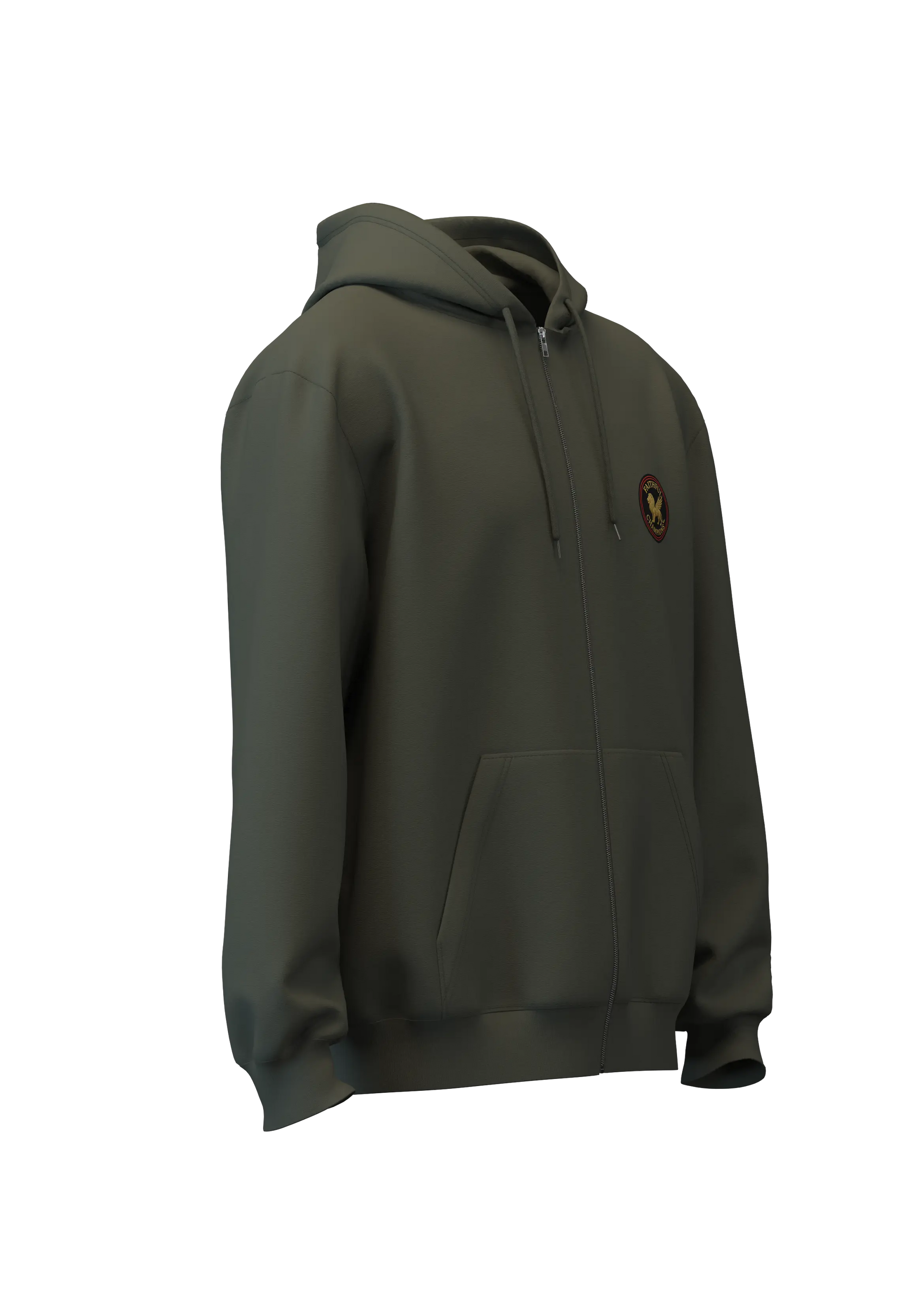 Apex zip front hoodie- Ranger Green FAITHFUL CHAMPIONS GLOBAL