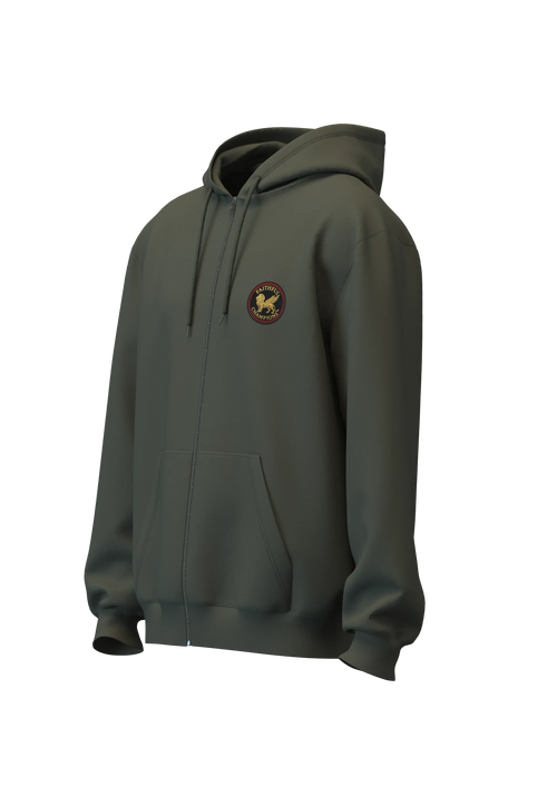 Apex zip front hoodie- Ranger Green FAITHFUL CHAMPIONS GLOBAL