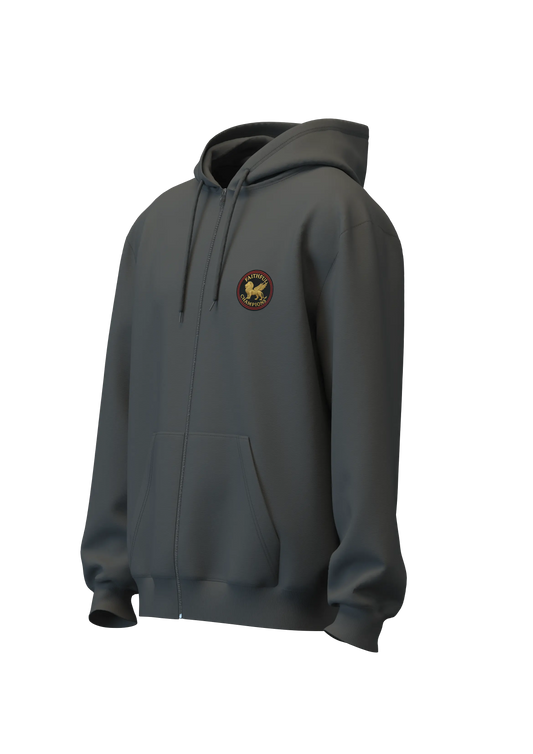 Apex Unisex Zip Hoodie - Storm Grey FAITHFUL CHAMPIONS GLOBAL