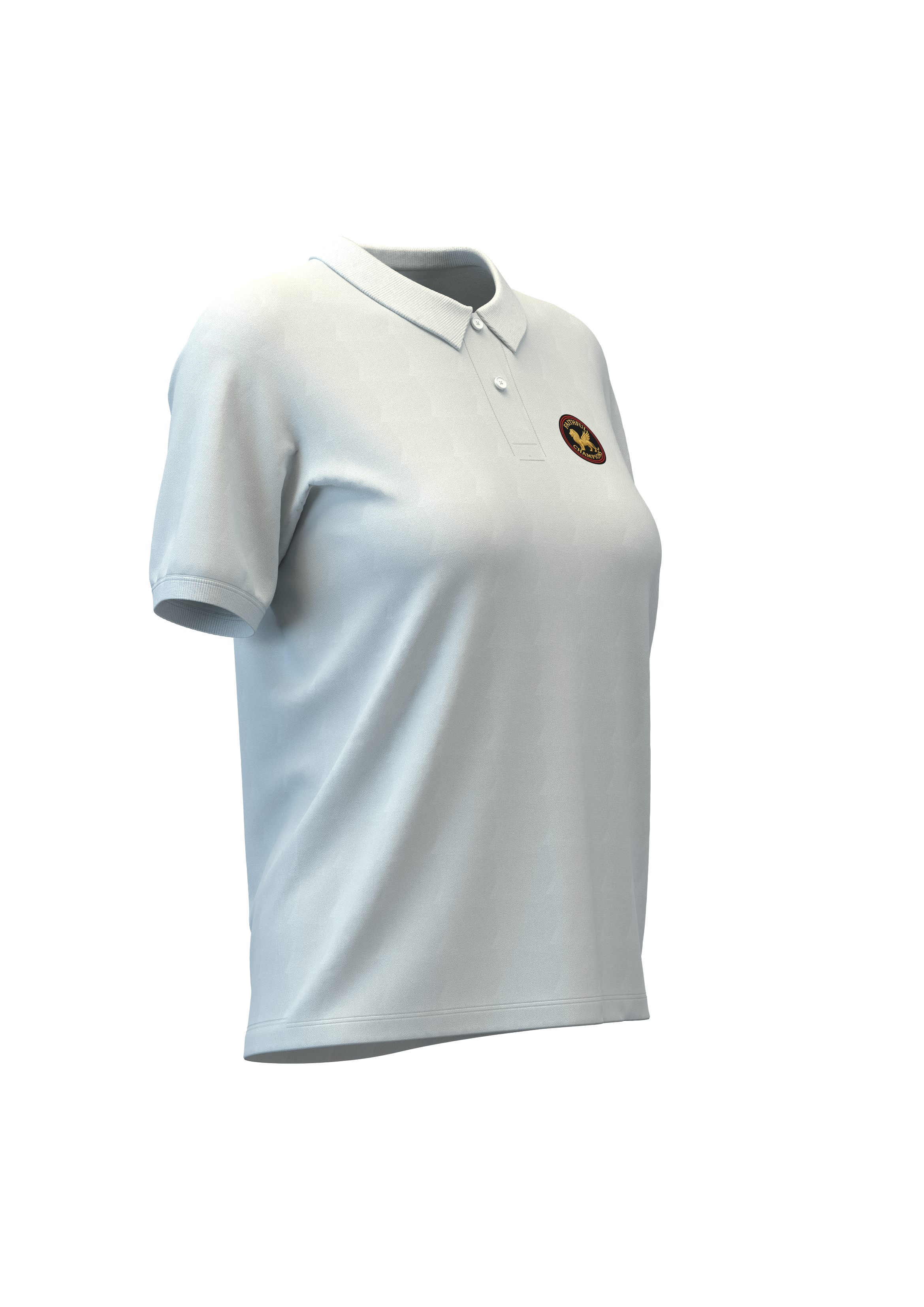 Victory Women's Polo- Horizon Blue FAITHFUL CHAMPIONS GLOBAL