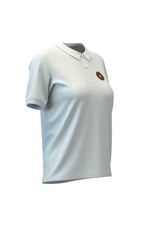 Victory Women's Polo- Horizon Blue FAITHFUL CHAMPIONS GLOBAL