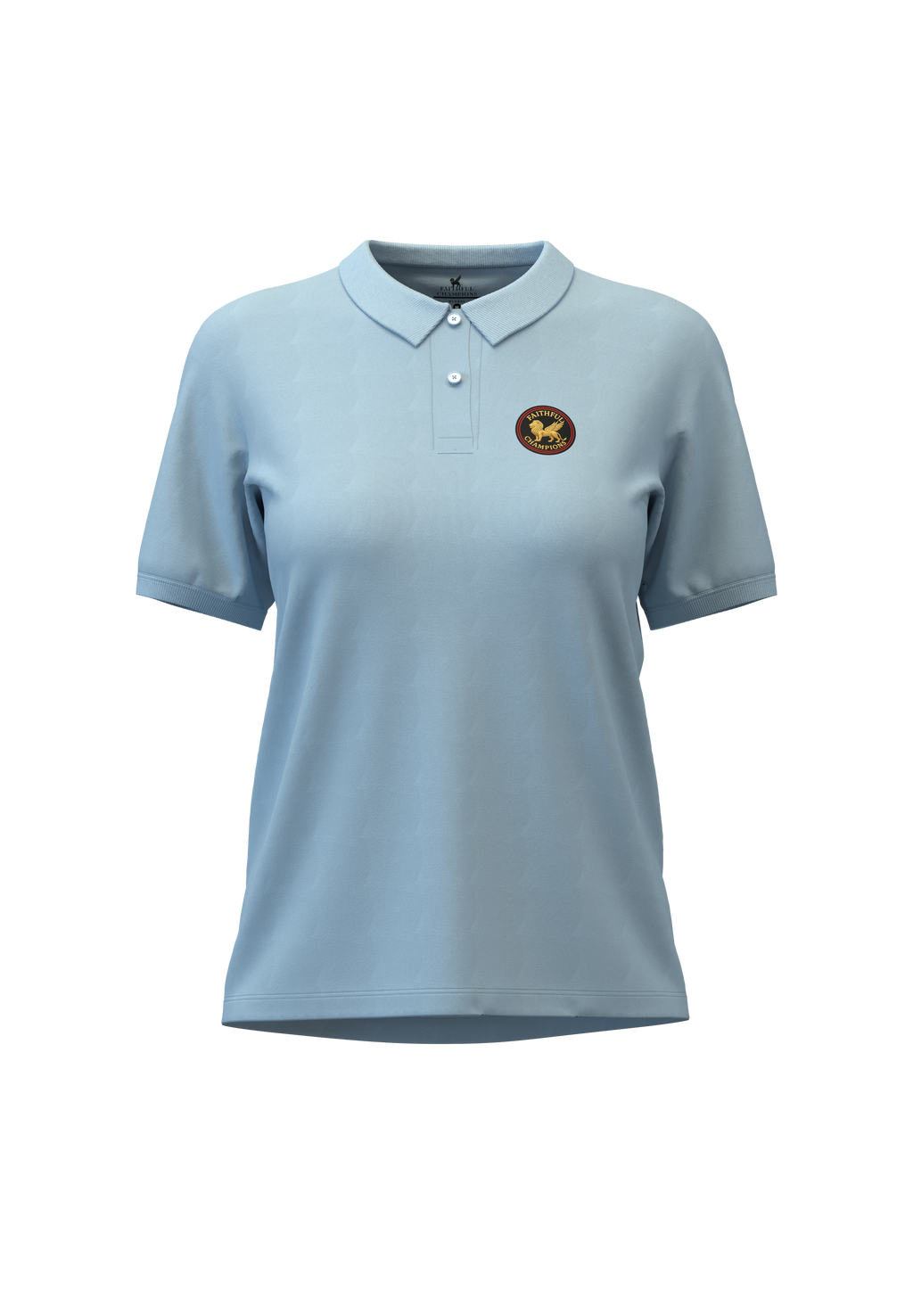 Victory Women's Polo- Horizon Blue FAITHFUL CHAMPIONS GLOBAL