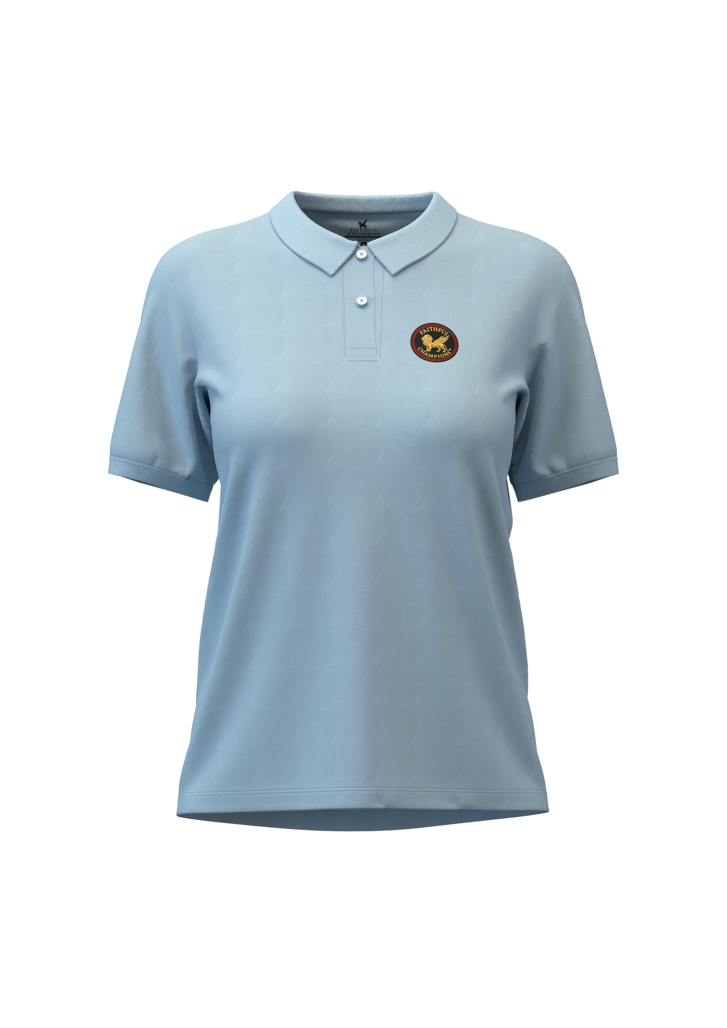 Victory Women's Polo- Horizon Blue FAITHFUL CHAMPIONS GLOBAL