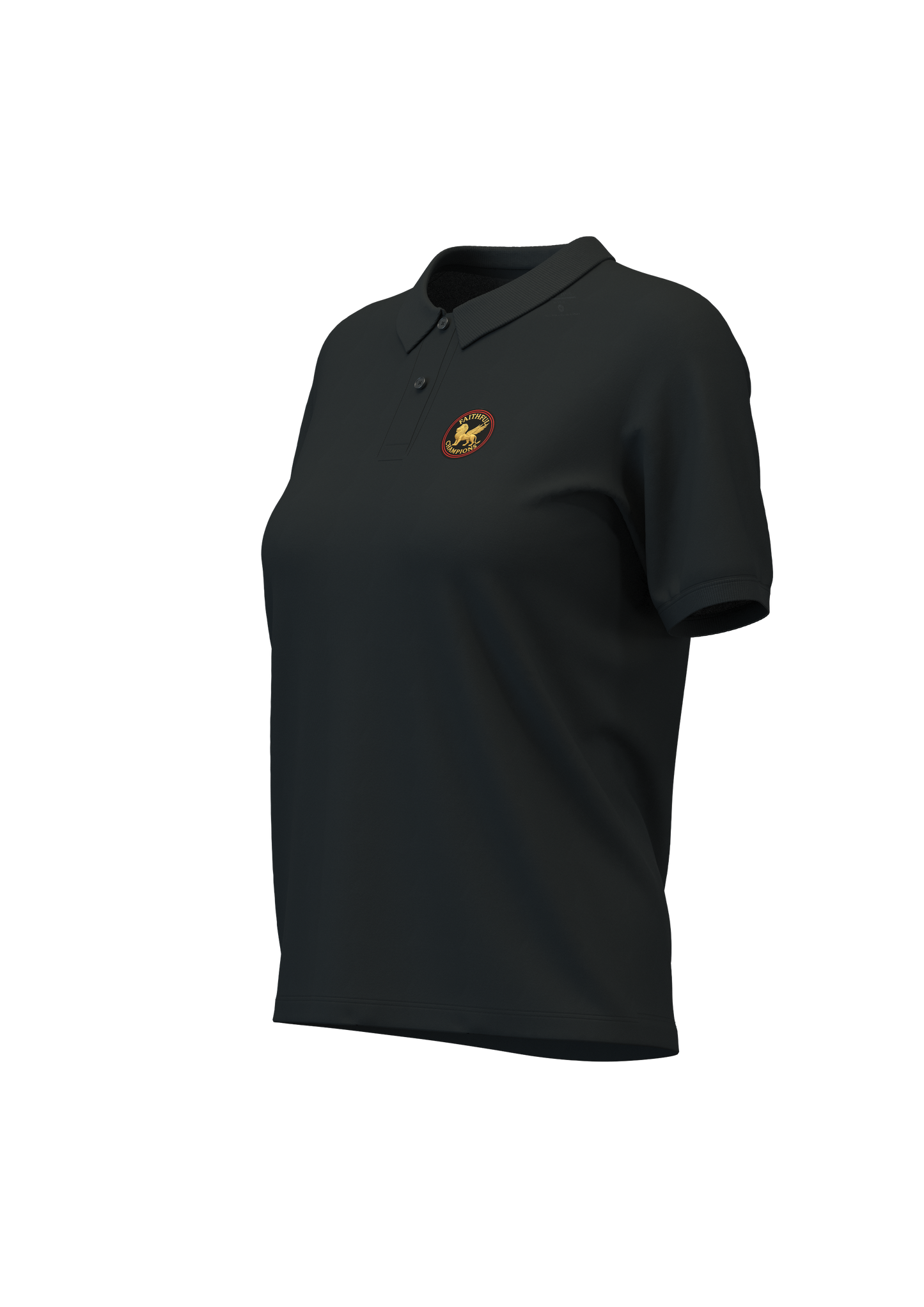 Victory Women's Polo- Horizon Blue FAITHFUL CHAMPIONS GLOBAL