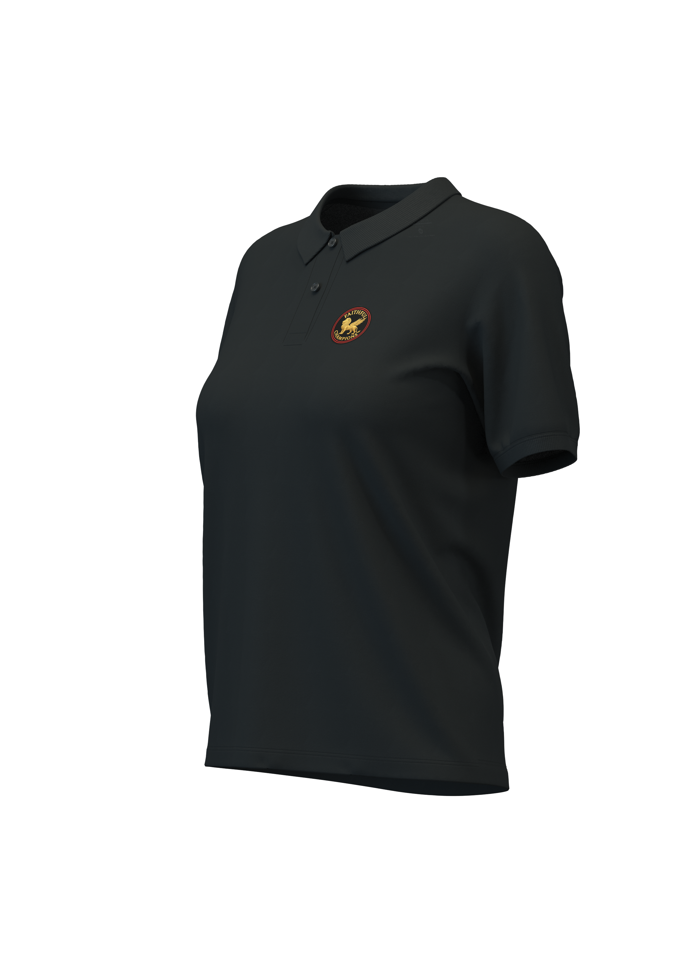 Victory Women's Polo- Horizon Blue FAITHFUL CHAMPIONS GLOBAL